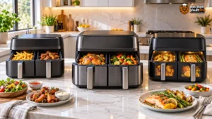 Best dual basket air fryers in 2026 with two-zone models for cooking mains and sides at the same time