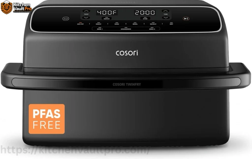 COSORI 9-quart dual basket air fryer with two cooking zones