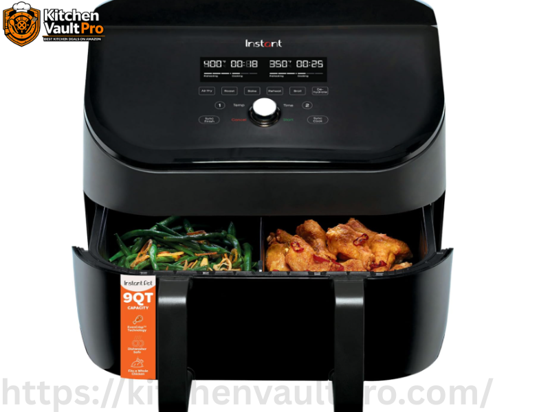  Instant Vortex 9-quart VersaZone air fryer with removable divider